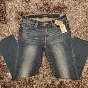 Lucky Brand Lolita Mid Rise Raw Hem Skinny Jeans